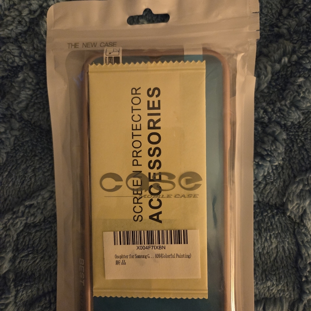 Slim Protective Phone Case with Rose Gold Frame and Blue Back